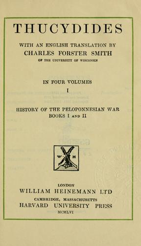 Thucydides: Thucydides. (1919, Heinemann)