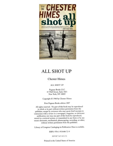 Chester B. Himes: All shot up (1973, The Chatham Bookseller)