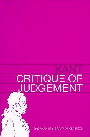 Immanuel Kant: Critique of Judgement (Hafner Library of Classics) (Paperback, 1970, Free Press)