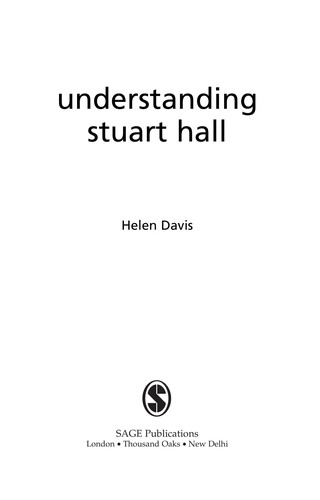 HELEN DAVIS: UNDERSTANDING STUART HALL. (Undetermined language, SAGE PUBLICATIONS)