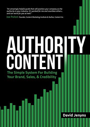 David Jenyns: Authority Content (Paperback, 2016, Melbourne Seo Services, Melbourne SEO Services)