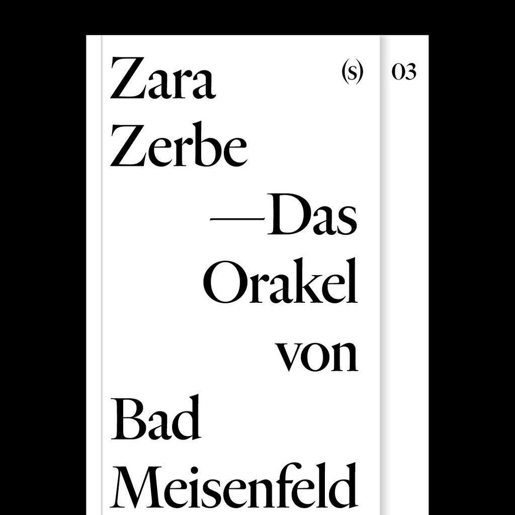 Zara Zerbe: Das Orakel von Bad Meisenfeld (German language, stirnholz Verlag)