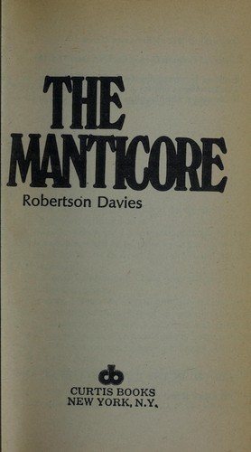 Robertson Davies: The manticore (1972, Viking Press)