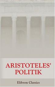 None None: Aristoteles\' Politik (Paperback, German language, 2001, Adamant Media Corporation)