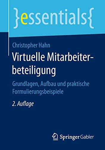 Christopher Hahn: Virtuelle Mitarbeiterbeteiligung (Paperback, 2018, Springer Gabler)