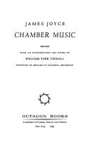 James Joyce: Chamber music (1982, Octagon Books)