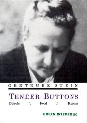 Gertrude Stein: Tender Buttons (Paperback, 2002, Green Integer)