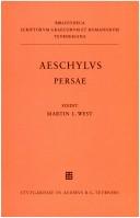 Aeschylus: Persae (Ancient Greek language, 1998, University of Michigan Press)