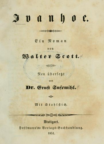 Ivanhoe. (1851, Hoffmann)