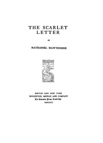 Nathaniel Hawthorne: The Scarlet Letter (1900, Houghton, Mifflin)