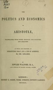 None None: The Politics and Economics (1853, Bohn)