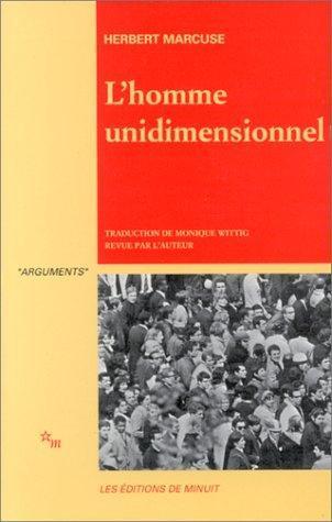 Herbert Marcuse: L'homme unidimensionnel (French language, 1968, Les Éditions de Minuit)