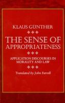 Klaus Günther: The sense of appropriateness (1993, State University of New York Press)