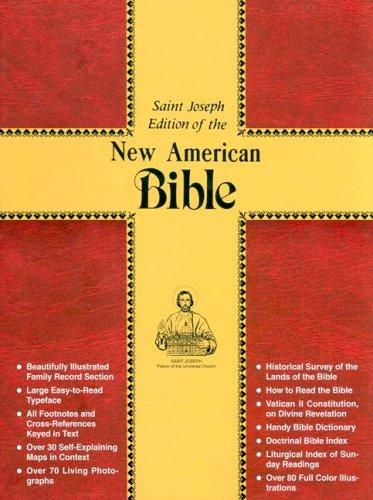 Bible: New American Bible Full Sized White Bonded Leather Gold Paging Gift Boxed/No. 611/13W (Hardcover, 1991, Catholic Book Publishing Company)