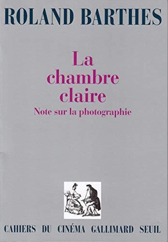 Roland Barthes: La chambre claire : note sur la photographie (French language, 1980)