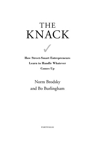 Norm Brodsky: The knack (2008, Portfolio)