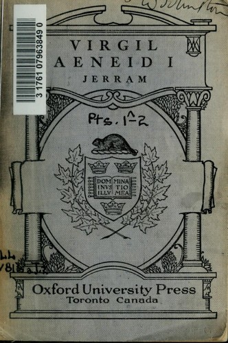 Publius Vergilius Maro: Aeneid I (Latin language, 1916, Clarendon Press)