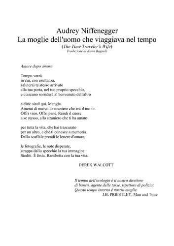 Audrey Niffenegger: La moglie dell'uomo che viaggiava nel tempo (Italian language, 2009, Mondadori)