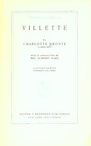 Charlotte Brontë: Villette (1899, Harper)