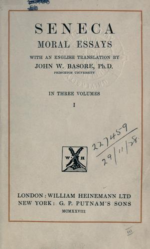 Seneca the Younger: Moral essays. (1928, Heinemann)