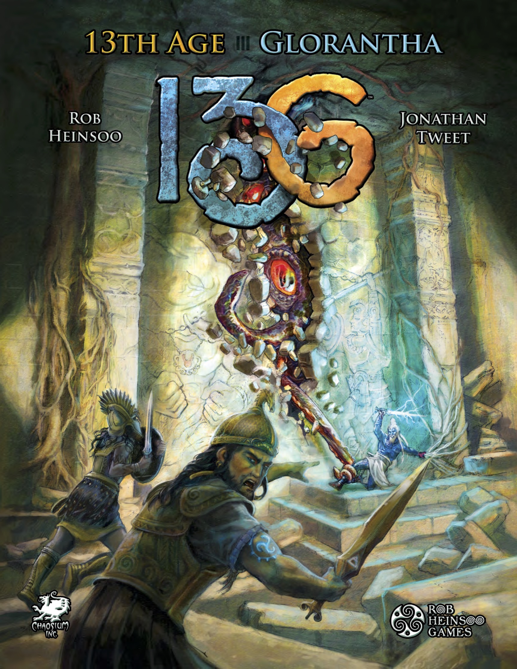 Jonathan Tweet, Greg Stafford, Jeff Richard, Rob Heinsoo, Cal Moore, ASH LAW: 13th Age Glorantha (Hardcover, Chaosium, Moon Design)