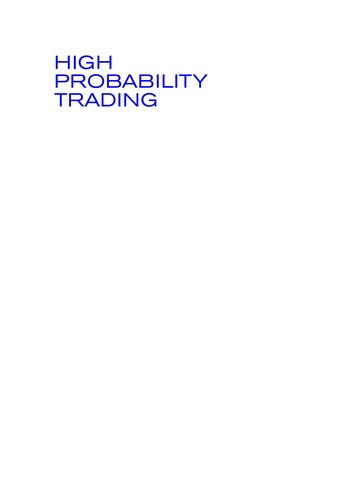 Marcel Link: High Probability Trading (EBook, 2003, McGraw-Hill)