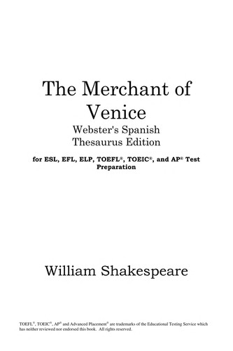 William Shakespeare: The merchant of Venice (EBook, 2005, ICON Classics)