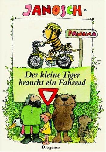 Janosch, Michael Heß: Der kleine Tiger braucht ein Fahrrad. Die Geschichte, wie der kleine Tiger Radfahren lernt. (Hardcover, 1992, Diogenes)