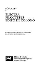 Sophocles: Electra (Spanish language, 2005, Alianza)