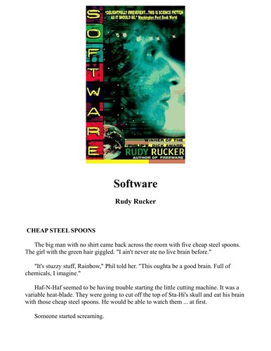 Rudy Rucker: Software (1982, Ace Books)