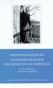 Rainer Maria Rilke: Duineser Elegien (Paperback, German language, 2000, Koch, Neff & Oetinger & Co)