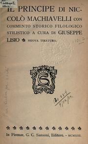 Niccolò Machiavelli: Il principe (Italian language, 1913, G.C. Sansoni)