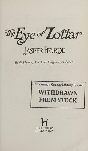 Jasper Fforde: Eye of Zoltar (2014, Hodder & Stoughton)