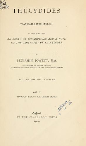 Thucydides: Thucydides (1900, Clarendon Press)