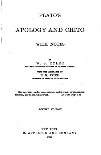 Plato: Plato's Apology and Crito (Ancient Greek language, 1887, D. Appleton and Company)