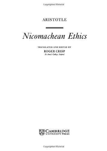 Αριστοτέλης: Nicomachean ethics (2000)
