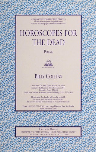 Horoscopes for the dead (2011, Random House)