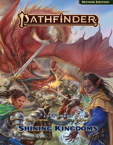 Sen H.h.s., Dan Cascone, Caryn DiMarco, Laura Lynn Horst, Michelle Y. Kim, Stephanie Lundeen, Derry Luttrell, Matt Morris, Collette Quach, Gina Susanna, Esther Wallace, Andrew White: Shining Kingdoms (2025, Paizo)