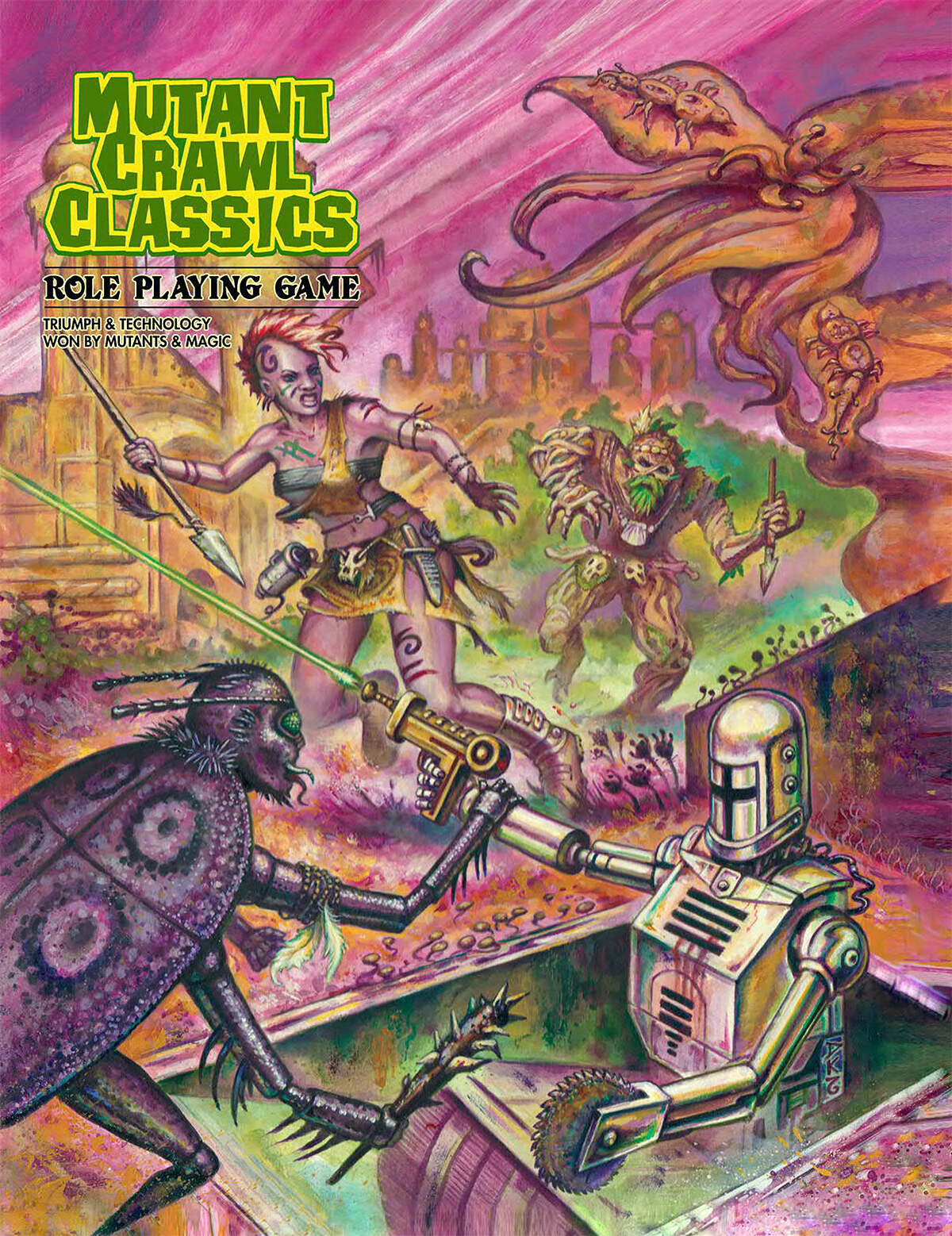 Jim Wampler, Doug Kovacs: Mutant Crawl Classics Core Rulebook, Softcover Edition (Paperback, 2017, Goodman Games)
