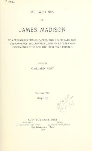 James Madison: Writings (1900, Putnam)