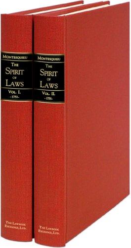 Montesquieu: The spirit of laws (2005, Lawbook Exchange)