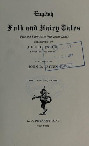 Joseph Jacobs: English fairy tales (Putnam)