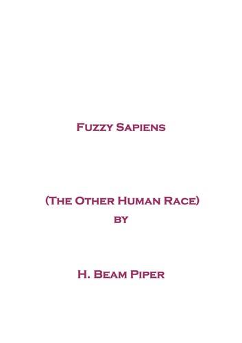 H. Beam Piper: Fuzzy Sapiens (1983, Ace)