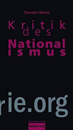 Thorsten Mense: Kritik des Nationalismus (German language, 2016)