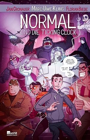 Marc-Uwe Kling, Jan Cronauer, Florian Biege (Illustrator): Normal und die Ticking Clock (GraphicNovel, Deutsch language, 2025, Carlsen Comics)