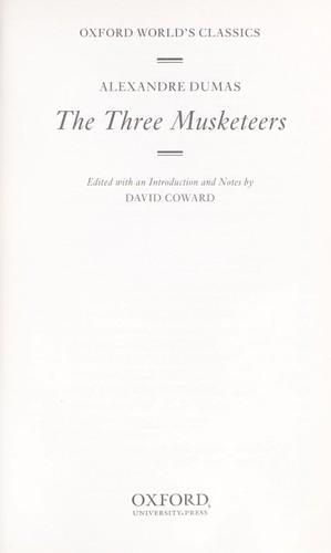 E. L. James, Alexandre Dumas: The three musketeers (1991, Oxford University Press)