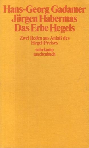 Hans-Georg Gadamer, Jürgen Habermas: Das Erbe Hegels (Paperback, German language, 1979, Suhrkamp Verlag)