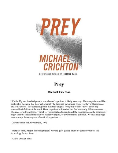 Michael Crichton: Prey (EBook, 2002, HarperCollins)