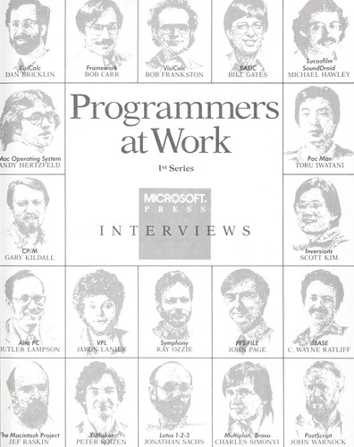 Susan M. Lammers: Programmers at work (1986, Microsoft Press, Distributed in the U.S. by Harper and Row)