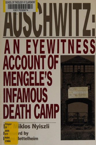 Miklós Nyiszli: Auschwitz (1986, Seaver Books, Distributed by H. Holt)